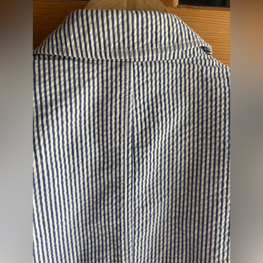 2-Piece L.L. Bean Navy and White Striped Blazer and Shorts Set size 4 - Picture 8 of 16